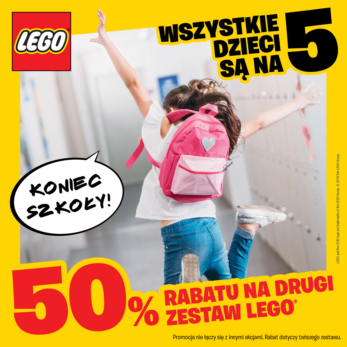 50% Rabatu na drugi zestaw LEGO