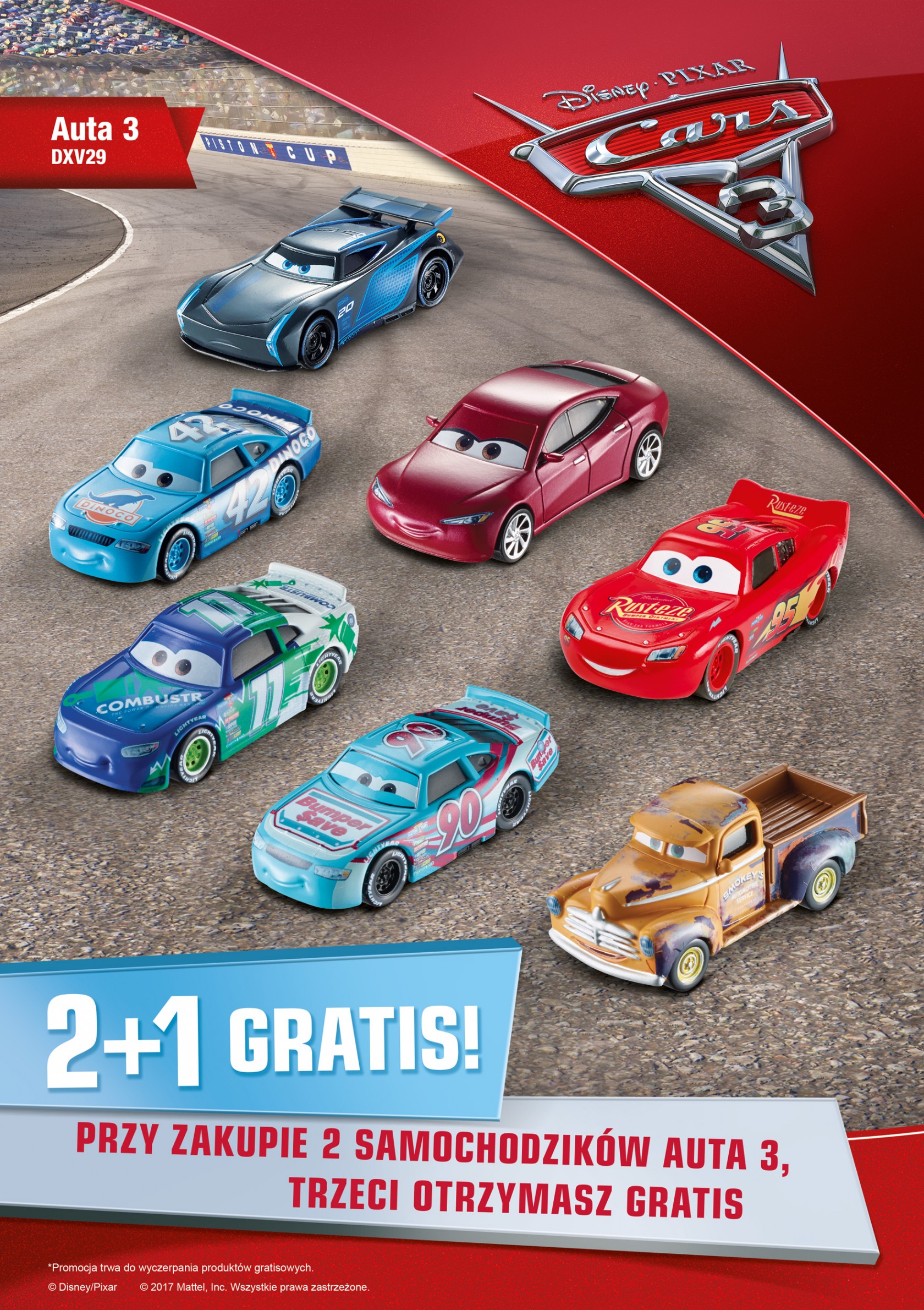 Promocja CARS - 2+1 GRATIS